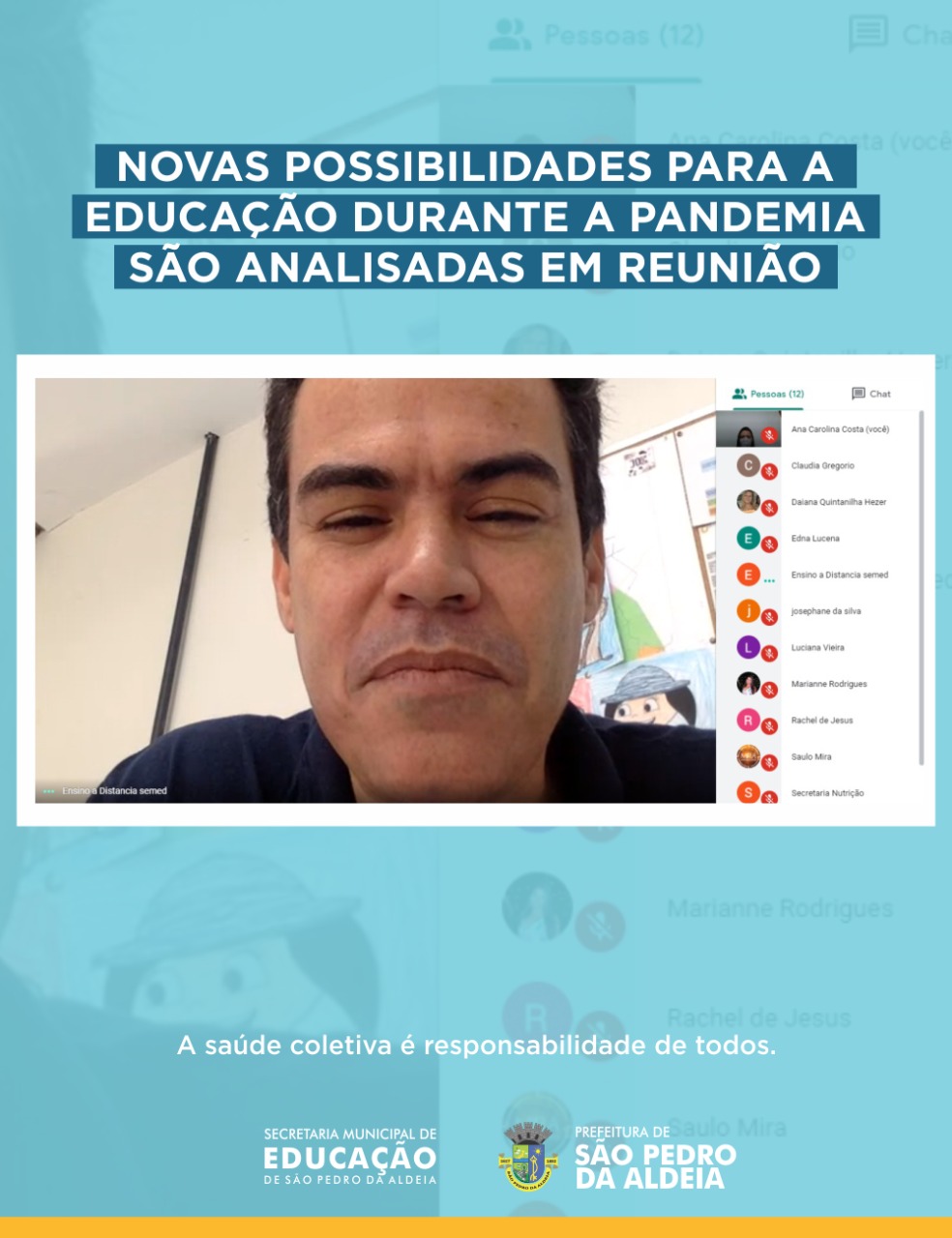 Secretaria de Educação de São Pedro da Aldeia analisa novas possibilidades para a educação durante a pandemia