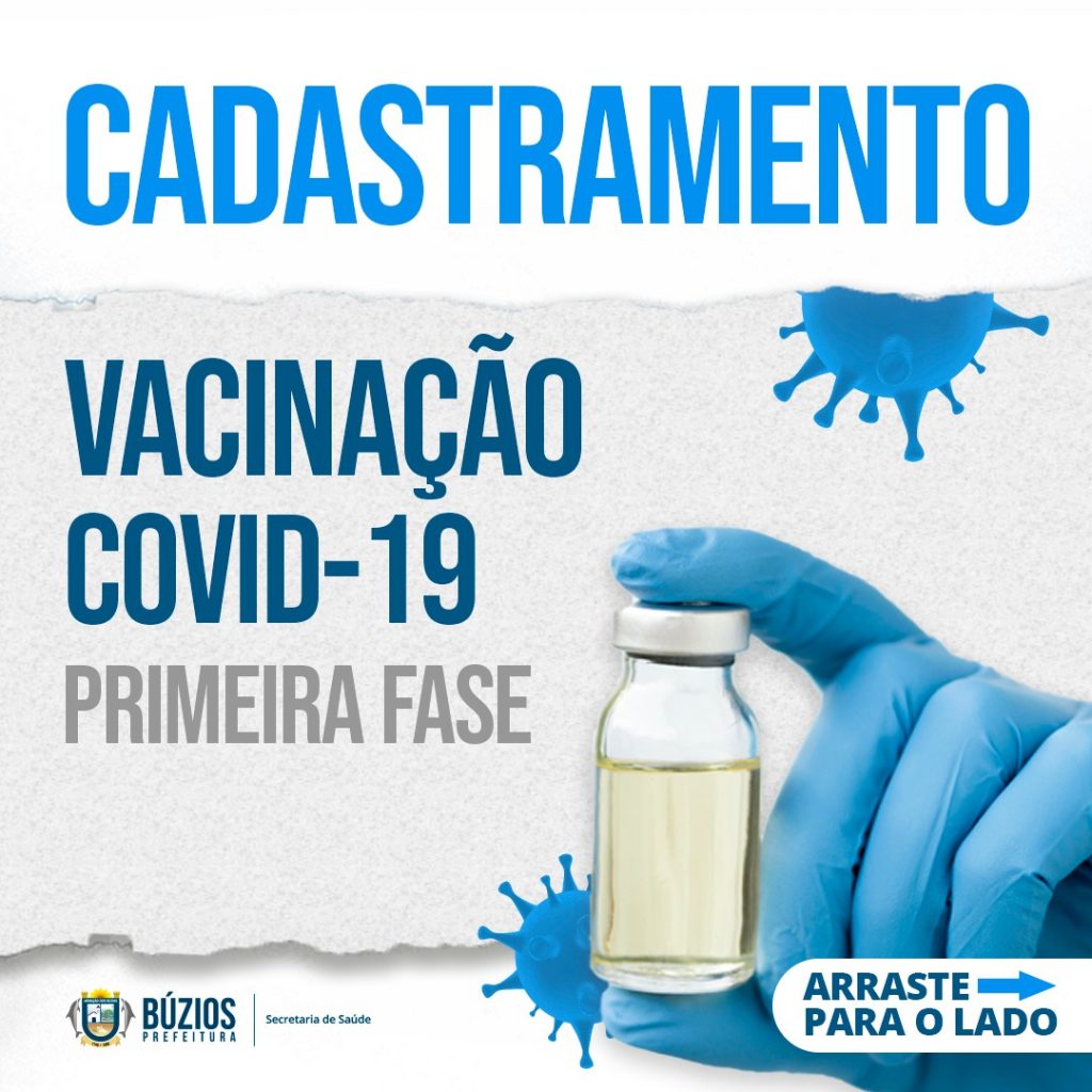 Prefeitura de Búzios começa a cadastrar a população para vacinar contra a Covid-19