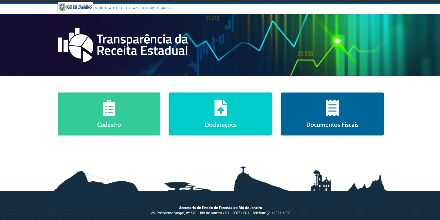 Receita Estadual do RJ lança Portal de Transparência