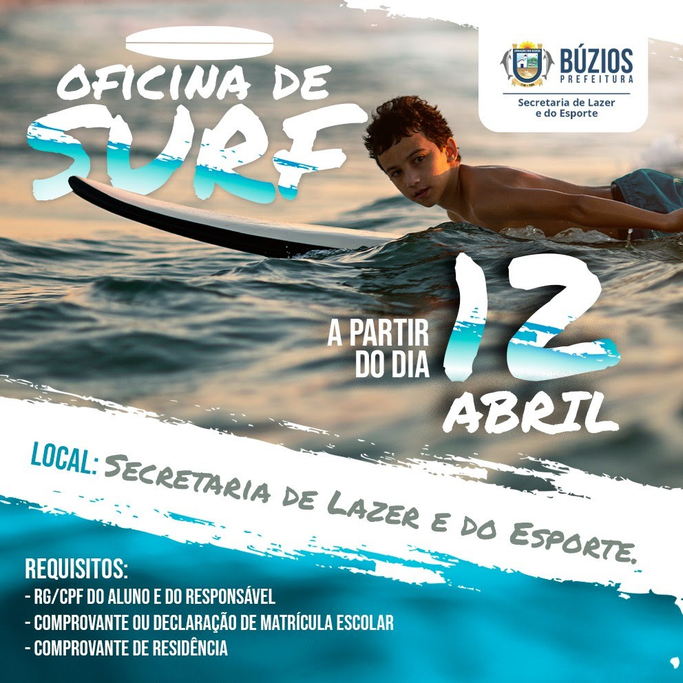 Prefeitura de Búzios abre inscrições para aulas de Surf e Atletismo