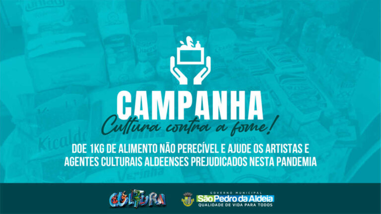 Cultura Aldeense lança campanha para arrecadar alimentos em prol de artistas prejudicados pela pandemia