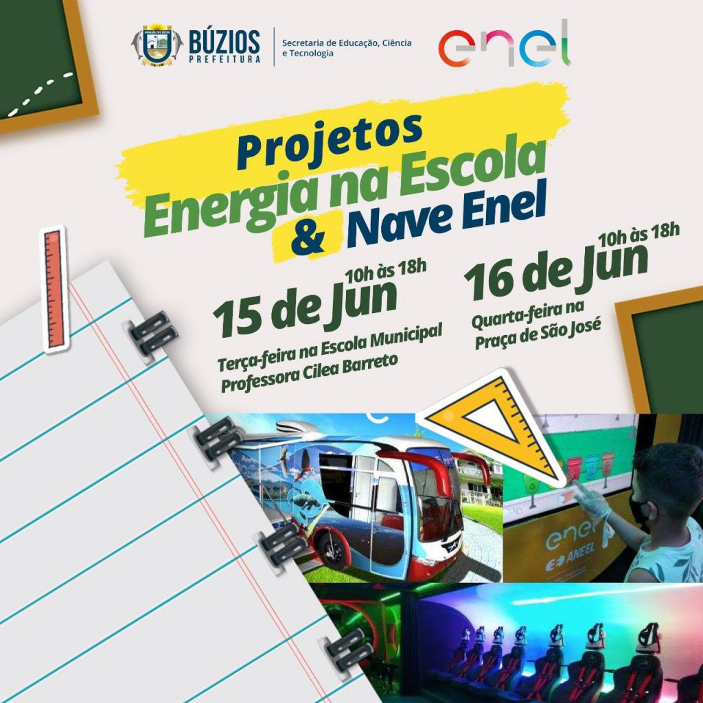 Secretaria Municipal de Educação, Ciência e Tecnologia de Búzios firma parceria com a Enel para ações educacionais