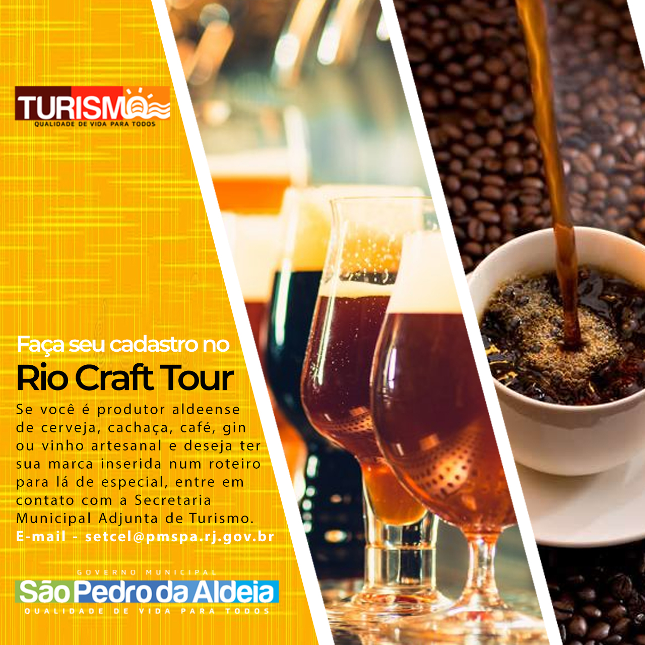 Produtores aldeenses de bebidas artesanais têm até esta quinta (29) para cadastro no Rio Craft Tour