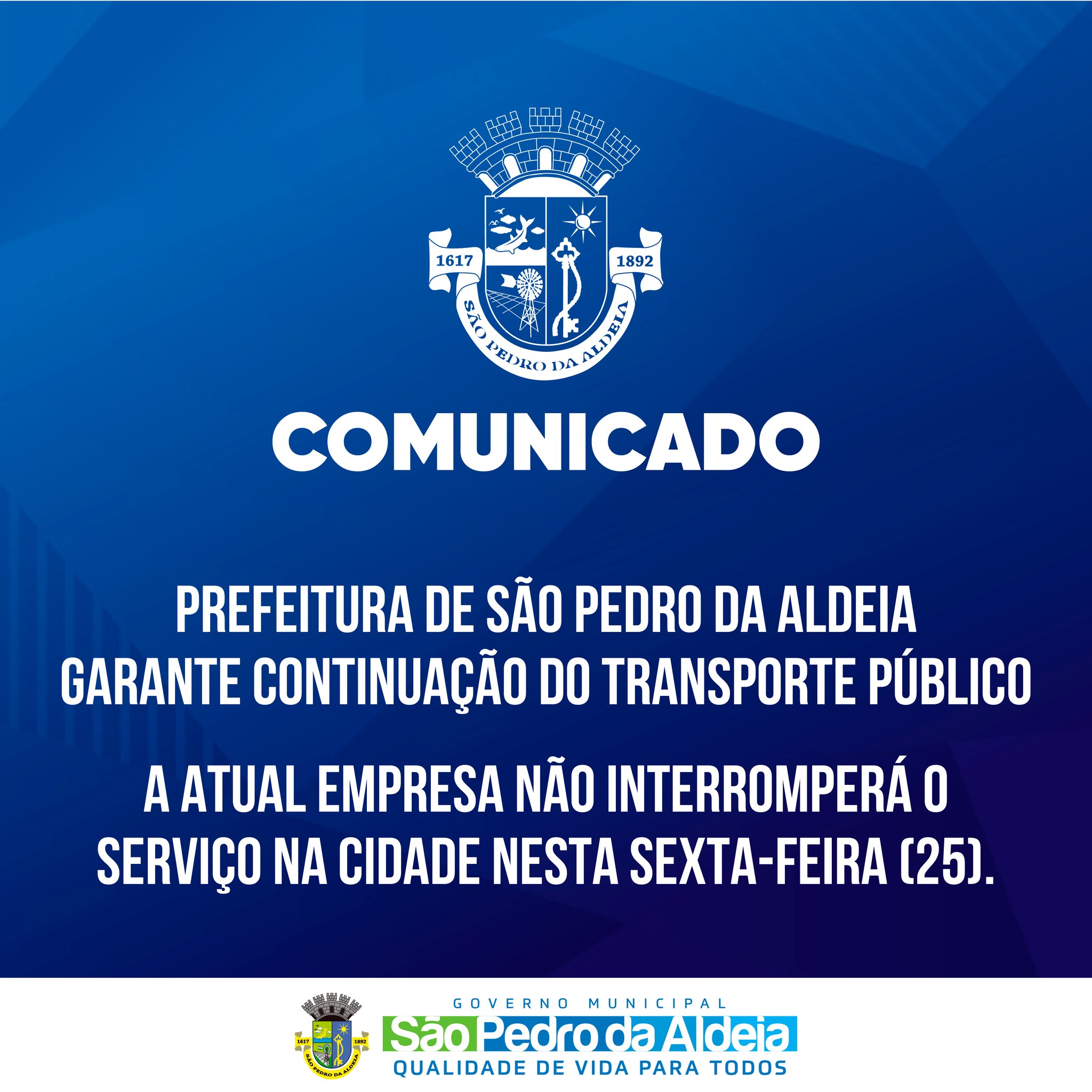 Prefeitura de São Pedro da Aldeia garante continuação do transporte público