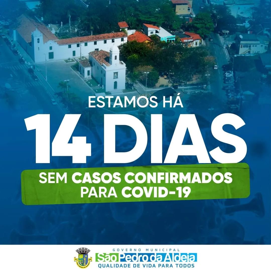 São Pedro da Aldeia não registra novos casos de Covid-19 há 14 dias