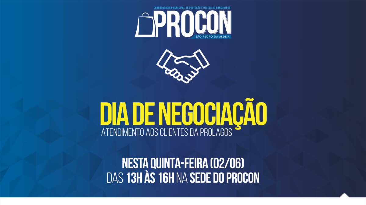 Procon aldeense promove mutirão para renegociação de dívidas com a Prolagos