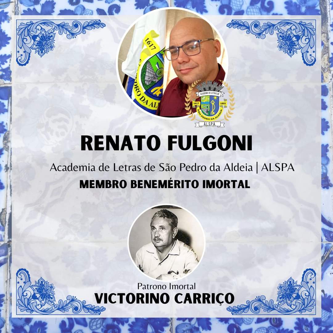 Escritor Renato Fulgoni recebe o título de Membro Benemérito Imortal da ALSPA