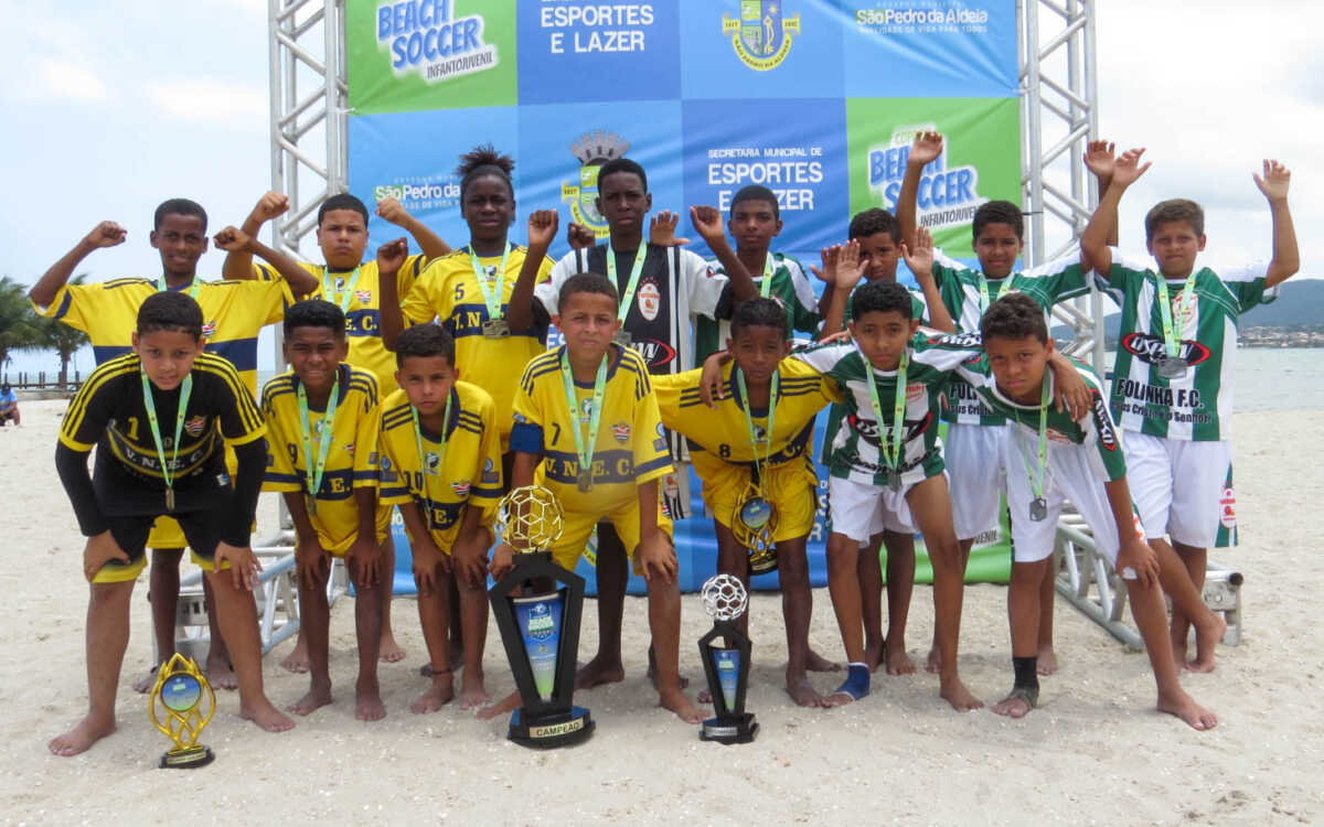 Copa de Beach Soccer Infantojuvenil é sucesso nas areias aldeenses