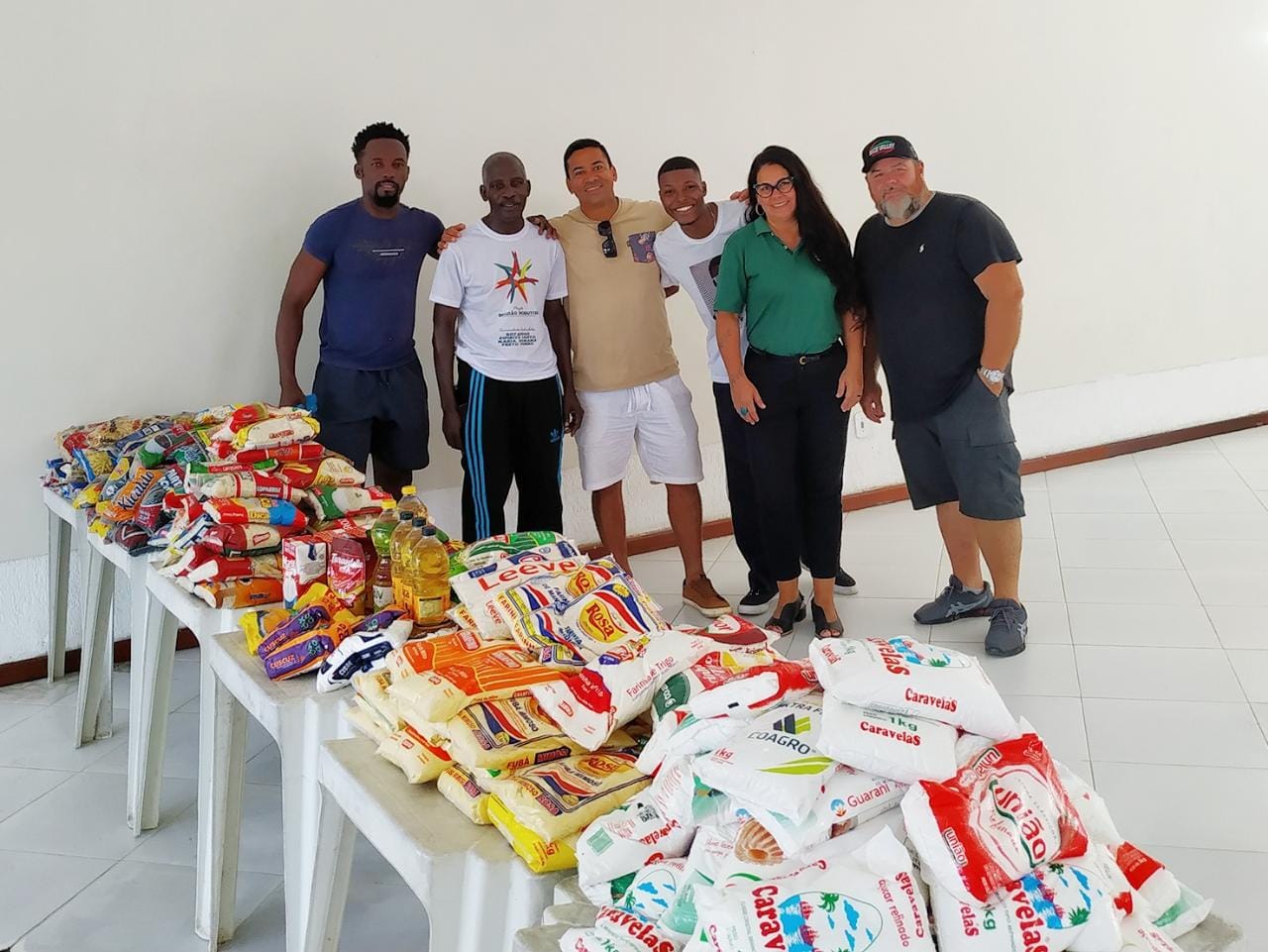A Ação Solidária beneficiou diversas famílias com a doação dos 274 alimentos para a Comunidade Quilombola Caveira