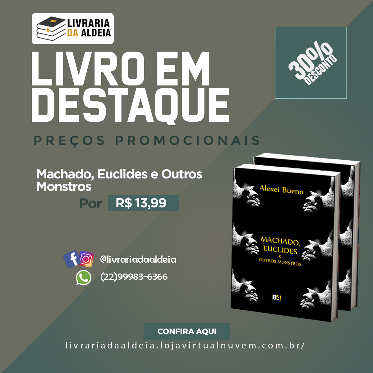 A Livraria da Aldeia está com uma oferta imperdível para os aficionados por literatura brasileira!