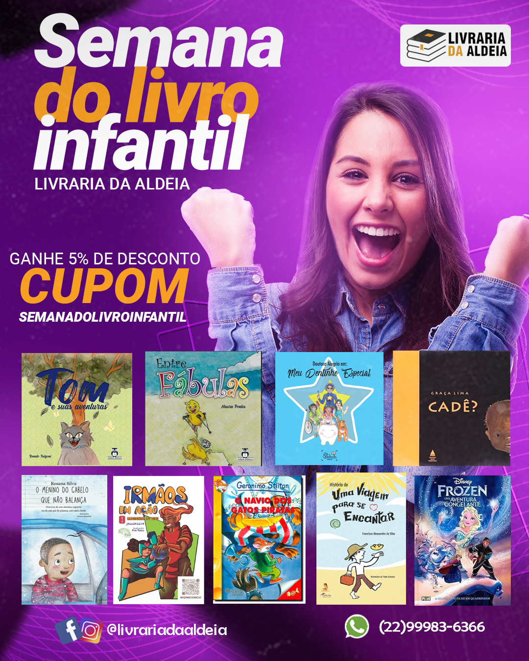 Celebre o Dia Nacional do Livro Infantil com a Livraria da Aldeia!